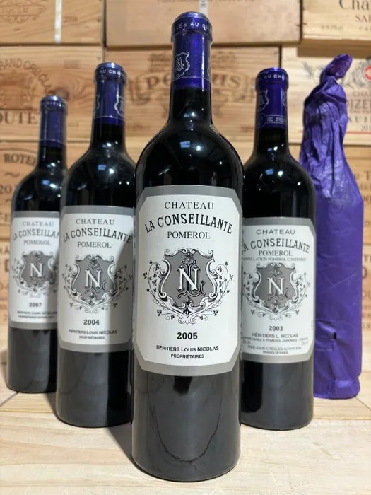 Château la Conseillante Vertical: 2003, 2004, 2005, 2007 & 2008 - Pomerol - 5 Bottles (0.75L)
