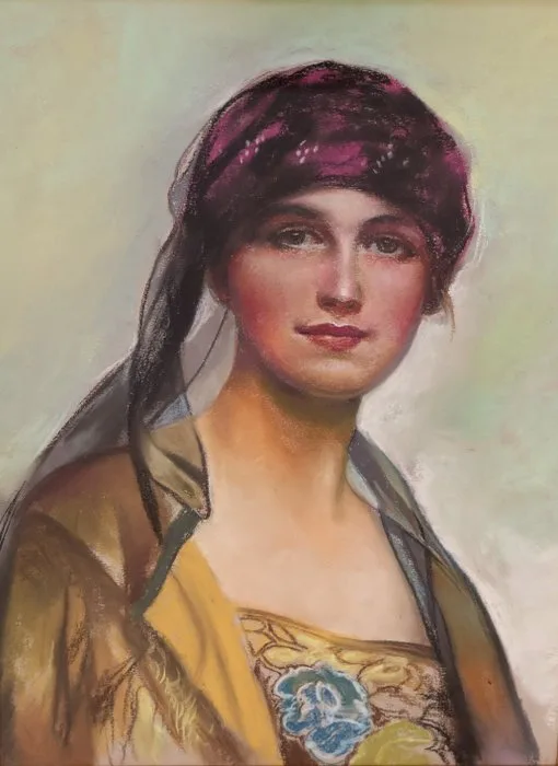 English School (XX) - Portrait of a Beauty (After William Clarke Wontner)