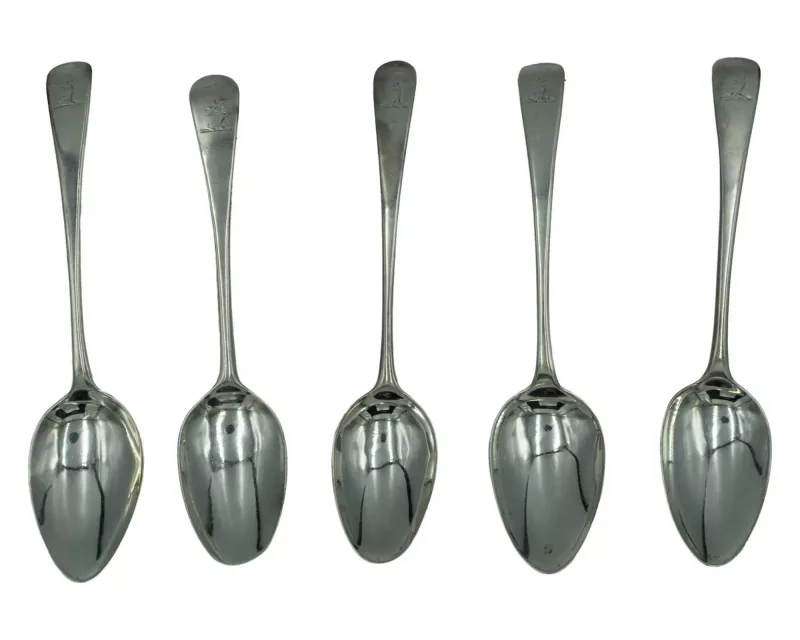 A set of three George III silver Old English pattern tablespoons by Mary & Eliza Sumner