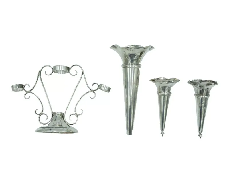 A silver epergne centre-piece by Walker & Hall