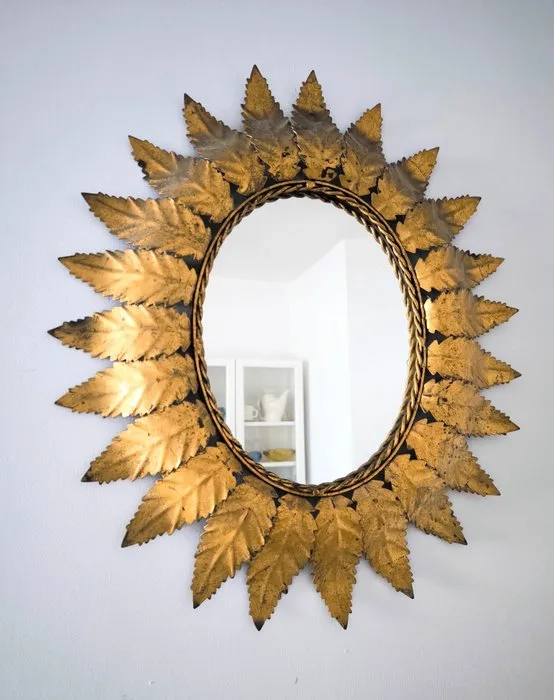 Mirror - Metal, Crystal - Sunburst