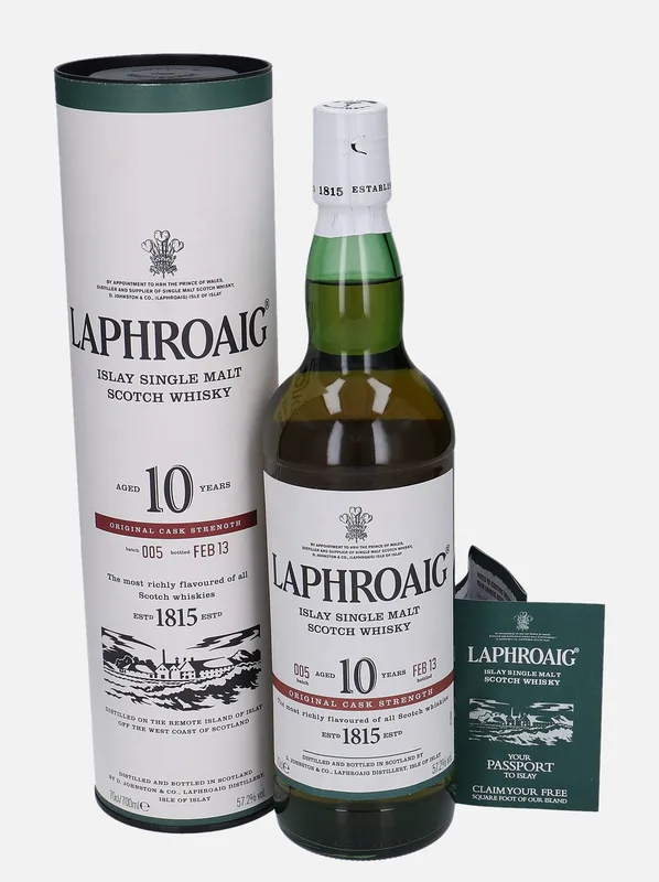 Laphroaig – 10 Year Old Batch: 005 (70cl, 57.2%)