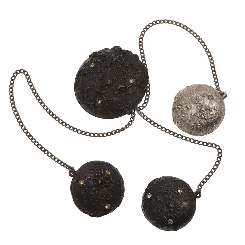 An Unusual Satalite and Planet Brooch