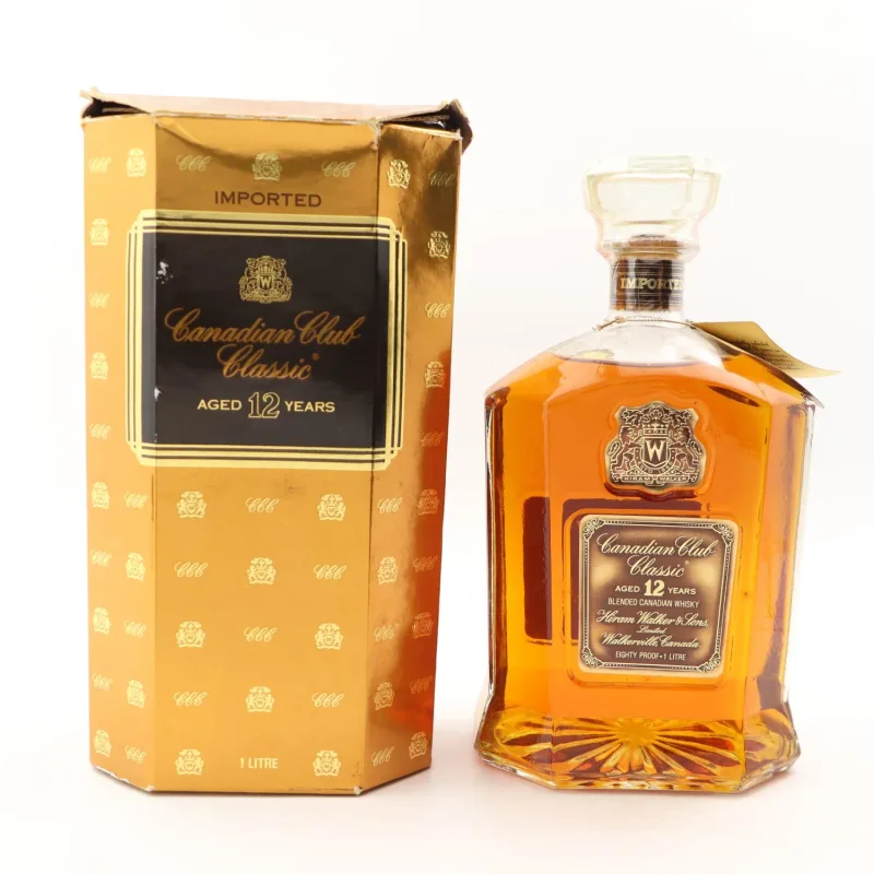 Canadian Club Classic 12 Year Old Blended Canadian Whisky - Distilled 1974 / Bottled 1986 (1L, 40%)