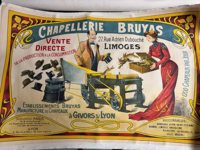 Anonymous - Chapellerie Bruyas, Limoges (c. 1900)