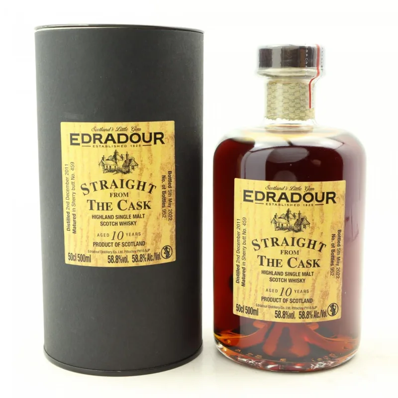 Edradour – Straight From The Cask 2011 10 Year Old Single Cask #459 (50cl, 58.8%)