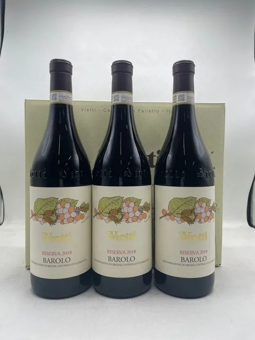 2018 Vietti Barolo Riserva - Barolo DOCG - 3 Bottles (0.75L)