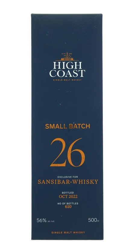 High Coast – Small Batch 26 for Sansibar Whisky 0.5L
