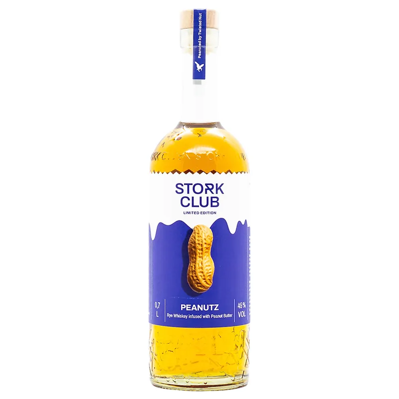 Stork Club Peanutz Peanut Butter Infused Rye Whiskey (70cl, 45%)