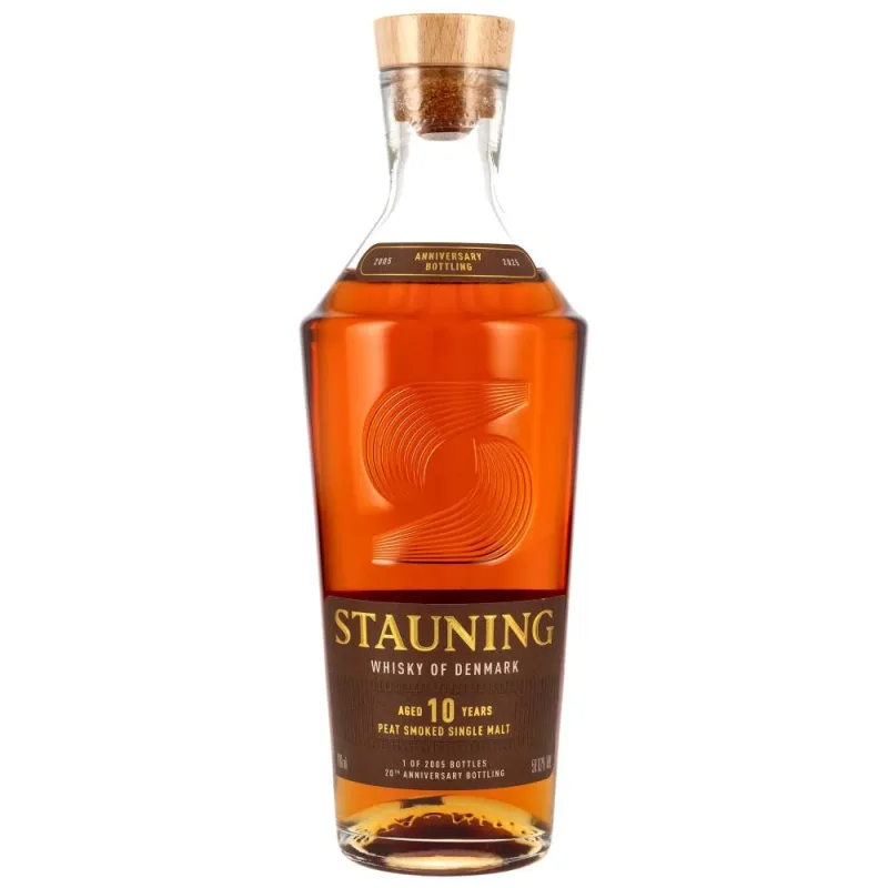 Stauning – 10 Year Old Peat Smoked Danish Single Malt 20th Anniversary Bottling
