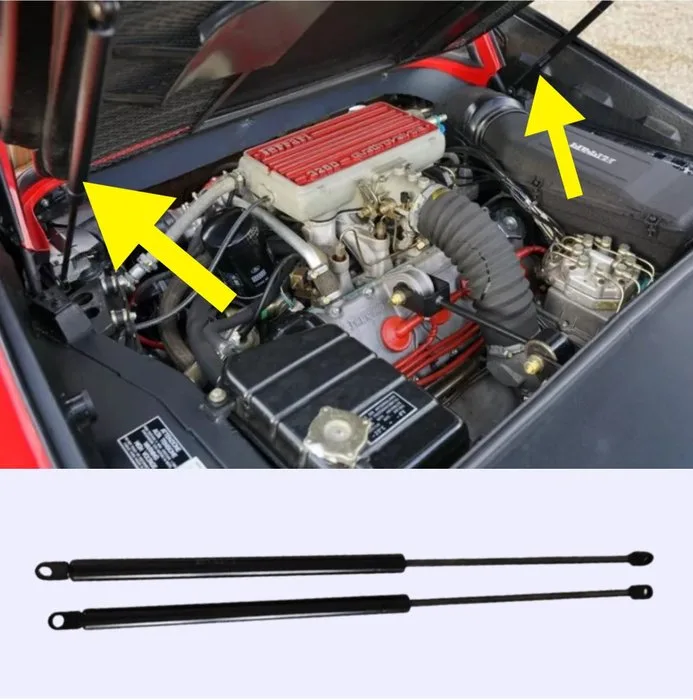 Ferrari 308 208 328 Engine Bonnet Struts (New Old Stock) - Ferrari