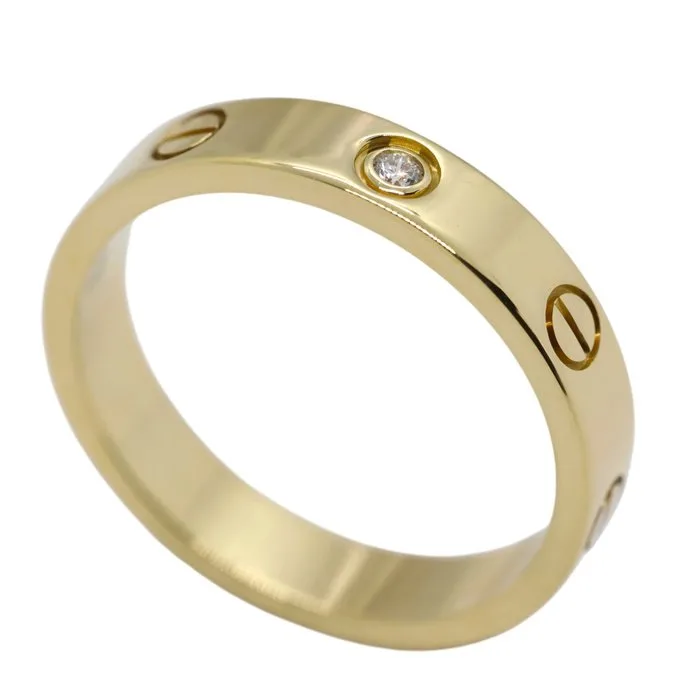 Cartier - Ring - Love small model - 18 kt. Yellow gold - 1 Diamond
