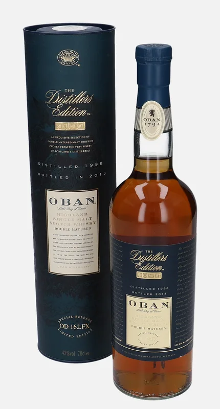 Oban – 1998 Distillers Edition Double Matured OD 162.FX (70cl, 43%)