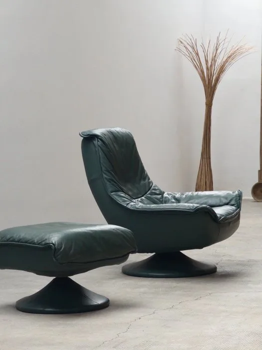 Armchair - Tulip - Leather - swivel chair