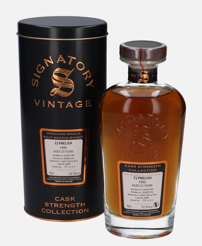 Clynelish – 1995 20 Year Old Signatory Vintage Scotch Whisky Co. Cask Strength Collection
