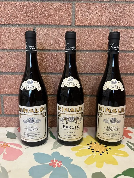 Rinaldi Giuseppe: Barolo 2018 & Langhe Nebbiolo 2023 x2 - Barolo, Langhe DOCG, DOC - 3 Bottles (0.75L)