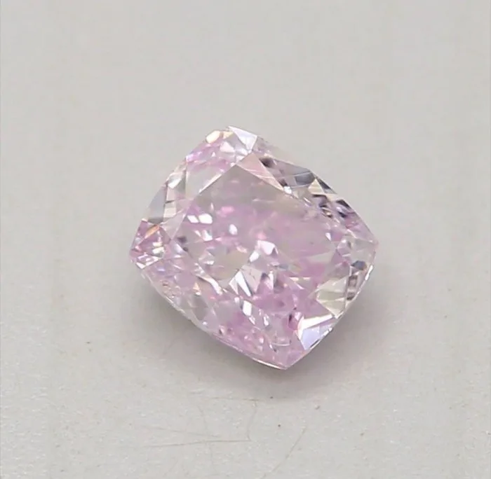 1 pcs Diamond (Natural coloured) - 0.21 ct - Cushion - Fancy light Pinkish Purple - I1 - Gemological Institute of America (GIA) - Fancy Light Pink Purple