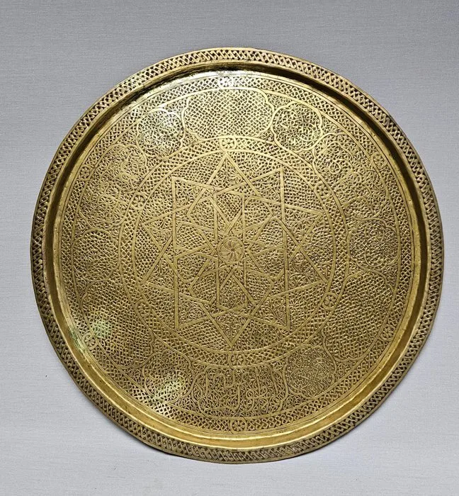 Tray - Brass - Mamluk-revival tray