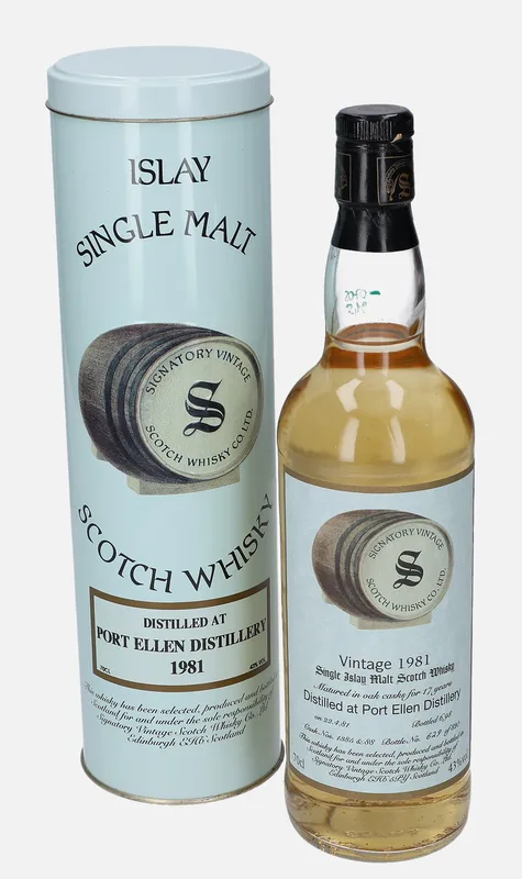 Port Ellen – 1981 17 Year Old Signatory Vintage Scotch Whisky Co. (70cl, 43%)