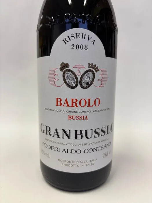 2008 Poderi Aldo Conterno Granbussia - Barolo, Bussia Riserva - 1 Bottle (0.75L)