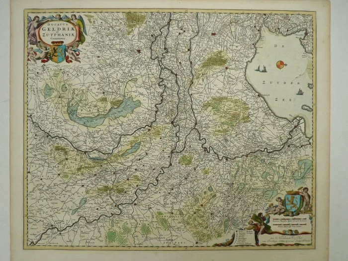 Netherlands - Gelderland; Nicolaas Visscher - Ducatus Geldriae et Zutphaniae Comitatus - 1684