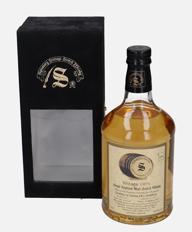 Dallas Dhu – 1975 28 Year Old Signatory Vintage Scotch Whisky Co. (70cl, 46.4%)