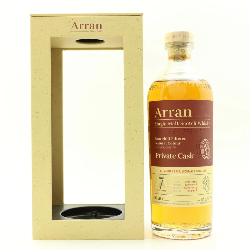 Arran – 2016 7 Year Old Private Cask #2495 (70cl, 58.5%)