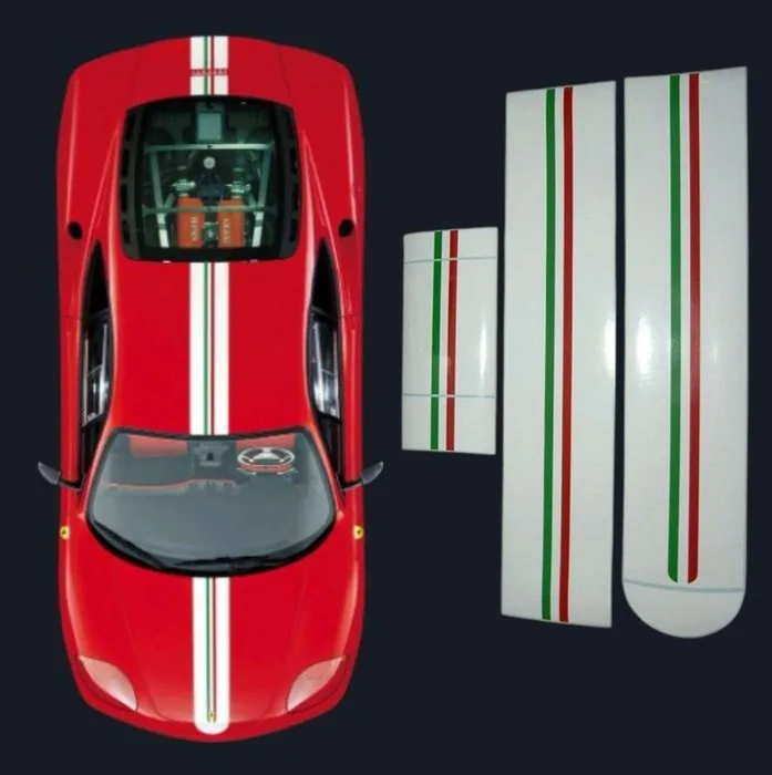 Ferrari Challenge Stradale Tricolour Stripe - Ferrari - 360 Modena, 360 Spider, Challenge Stradale