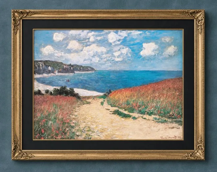 Claude Monet (1840–1926) (after) - "Path Through the Corn at Pourville, 1882"