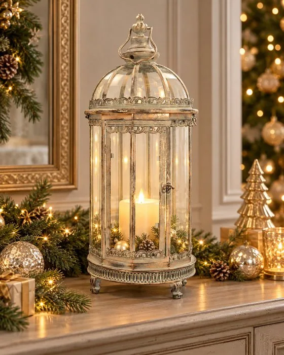 Lantern - Glass, Metal