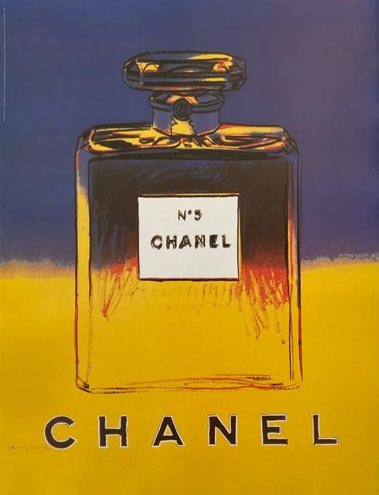 Andy Warhol, after - Chanel n. 5: Yellow/blue - 1990s