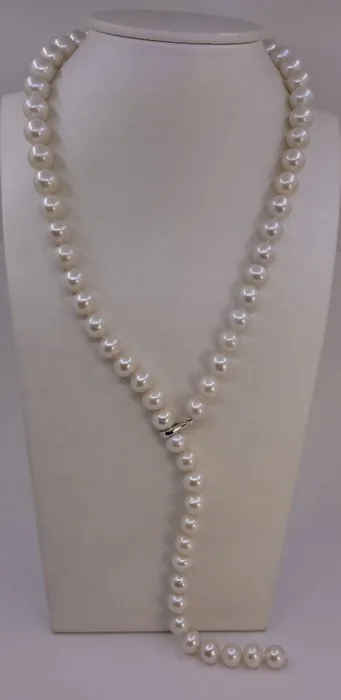 Necklace 10.5x11mm White Edison Pearls