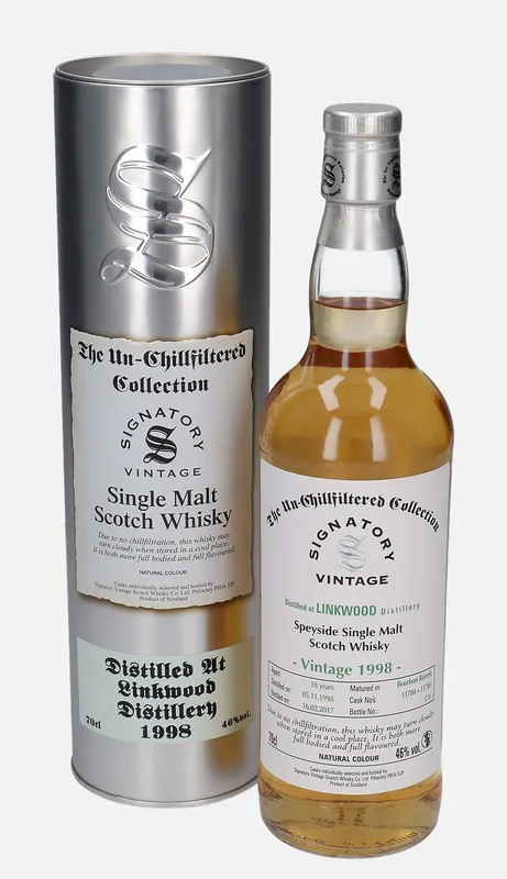 Linkwood – 1998 18 Year Old Signatory Vintage Scotch Whisky Co. The Un-Chillfiltered Collection