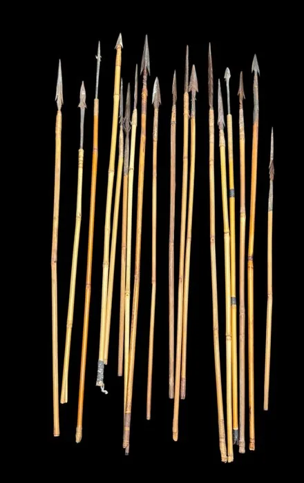 Original 18 African arrows with metal tips (63 cm) - African