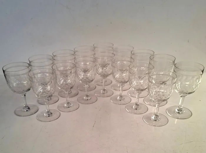 Baccarat - Drinking set (14) - Scales and Fillets - Crystal