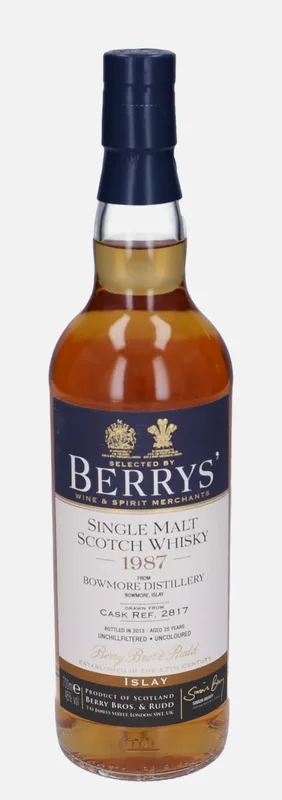 Bowmore – 1987 25 Year Old Berry Bros & Rudd