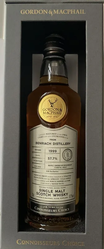 Benriach – 22 Year Old Single Cask Refill American Hogshead