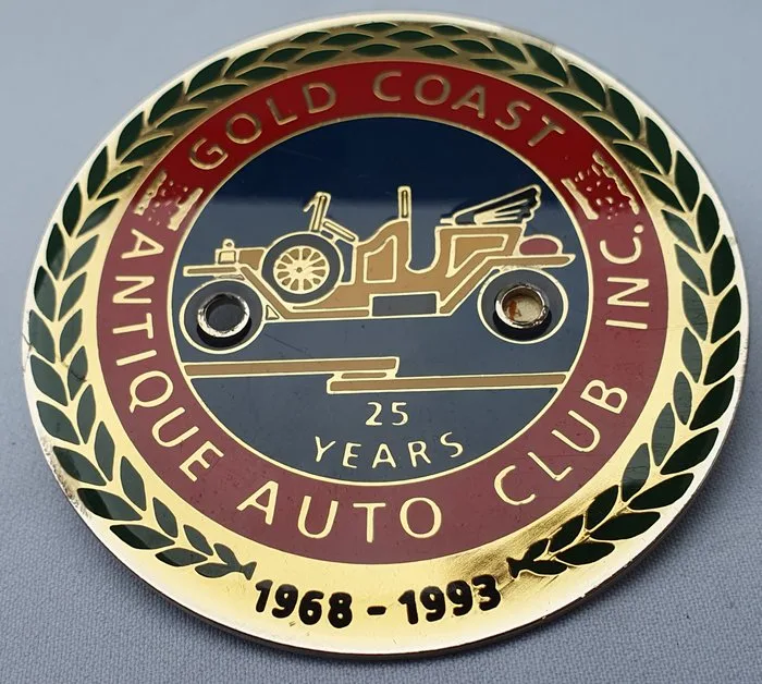 Badge - Grille Badge - Gold Coast Antique Auto Club Inc. - Australia - 20th - late