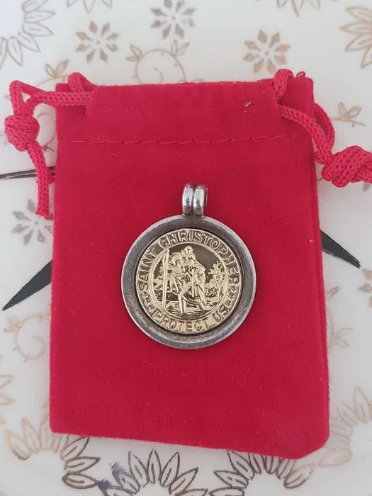 Tiffany & Co. - Medallion pendant - 18 kt. Silver, Yellow gold - Tiffany & Co medal