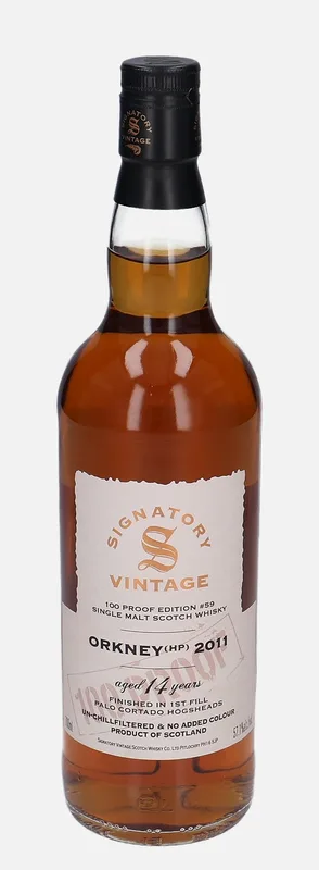 Orkney (HP) – 2011 14 Year Old Signatory Vintage Scotch Whisky Co. 100 Proof Edition #59