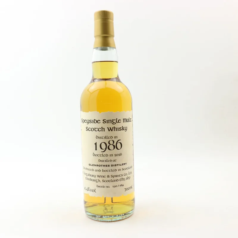 Glenrothes – 1986 40 Year Old Kingsbury (70cl, 43.4%)