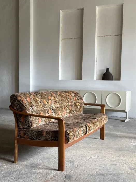 Wilhelm Knoll - Sofa - Cherry wood, Velvet