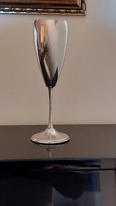 Champagne flute -.800 silver - Flute Rino Greggio Padua