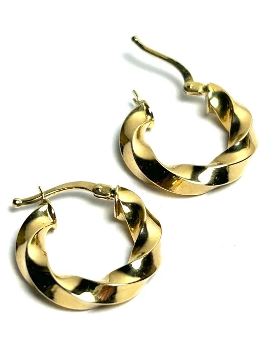 Hoop earrings - 18 kt. Yellow gold