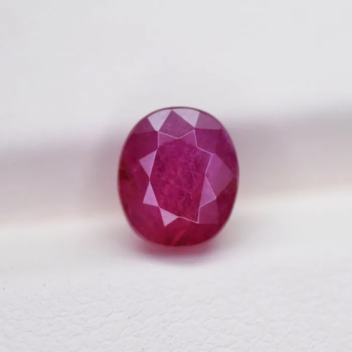 1 pcs Red Ruby - 2.67 ct - International Gemological Institute (IGI) - No Heat Ruby