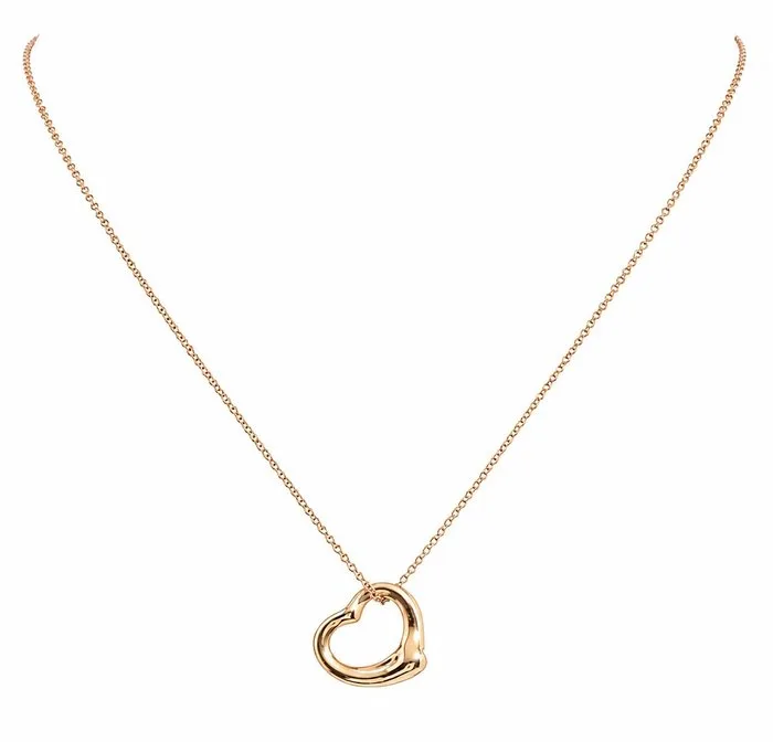 Tiffany & Co. - Necklace - Open Heart Elsa Peretti - 18 kt. Rose gold