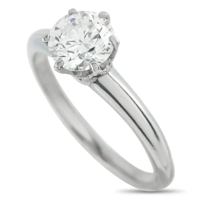 Tiffany & Co. - Ring Platinum, Tiffany & Co. Platinum 0.75ct Diamond Solitaire Ring - 0.75ct. tw. Diamond (Natural)