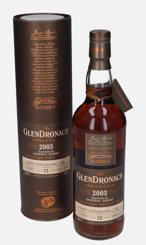 Glendronach – 2003 12 Year Old Single Cask (70cl, 56.1%)