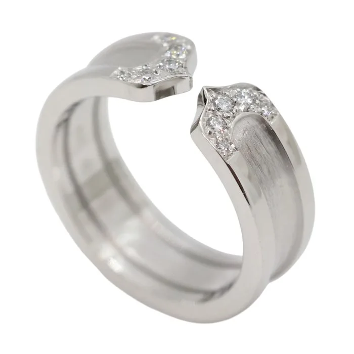 Cartier - Ring - C2 Ring - 18 kt. White gold - pave diamonds