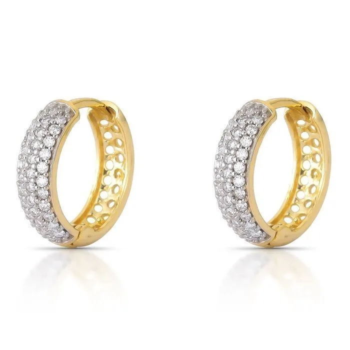 Earrings - 14 kt. Yellow gold - 0.85ct. tw. Diamond (Natural) - 2.027